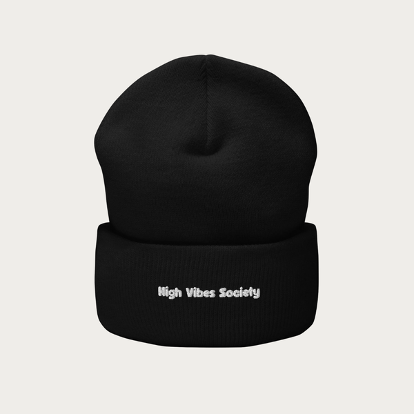 High Vibes Cuffed Beanie