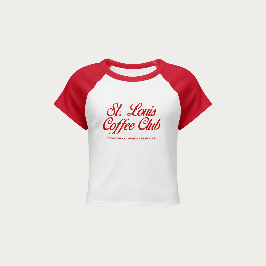 Coffee Club Women’s micro rib raglan baby tee