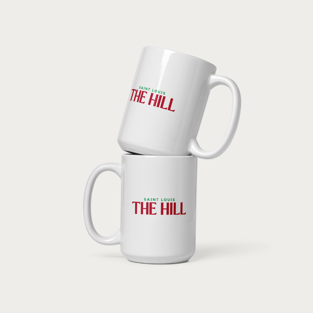 THE HILL White glossy mug