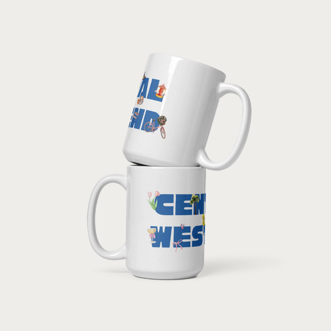 Central West End White glossy mug