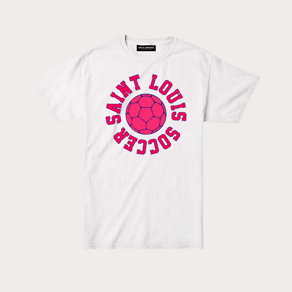 STL Soccer Ball White Structured Tee
