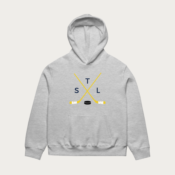 Crossed Sticks Oversized heavyweight hoodie