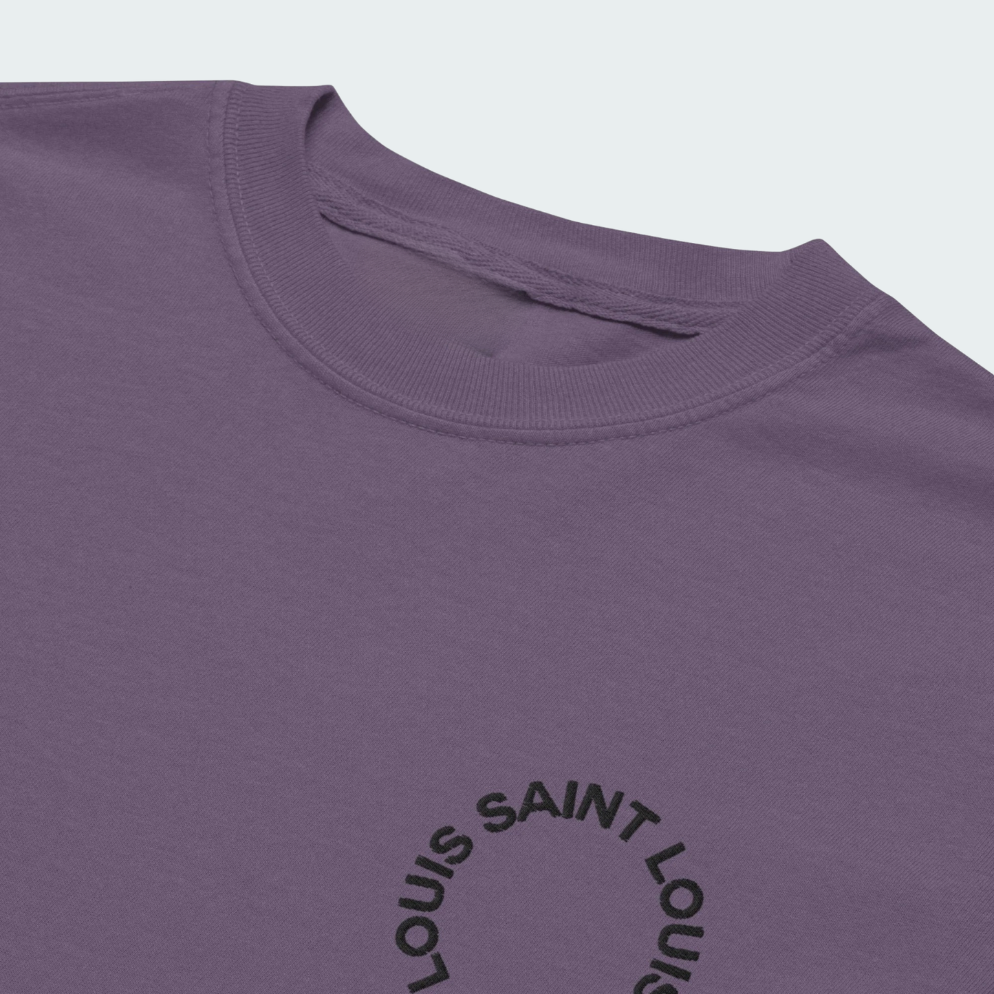 Embroidered garment-dyed t-shirt