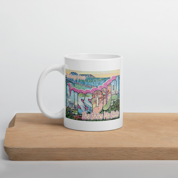 Show Me State Postcard Coffee Mug