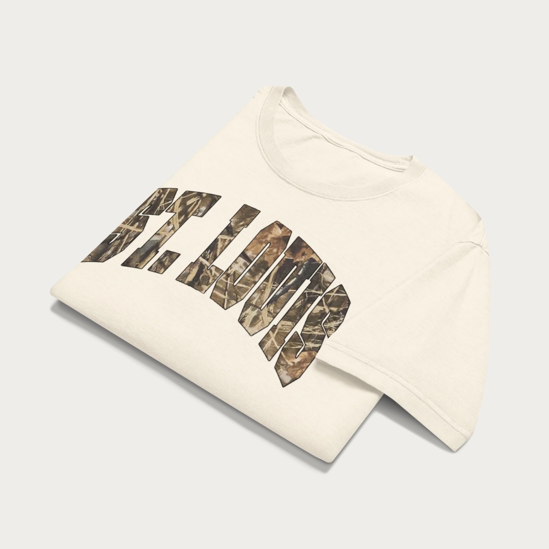 Camo Collegiate cream Unisex oversized t-shirt