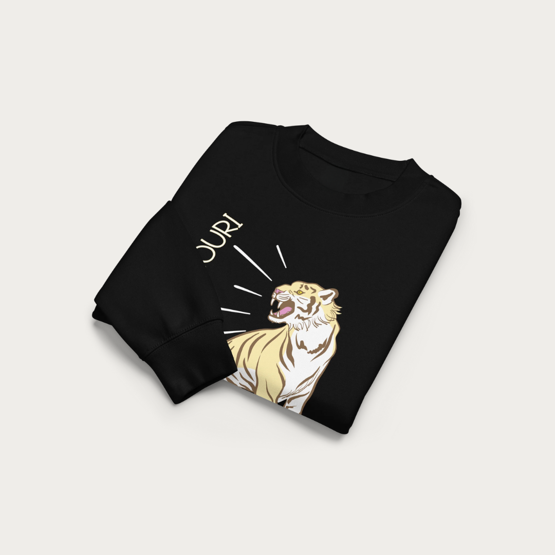 Standing Tiger Unisex relax crewneck sweatshirt