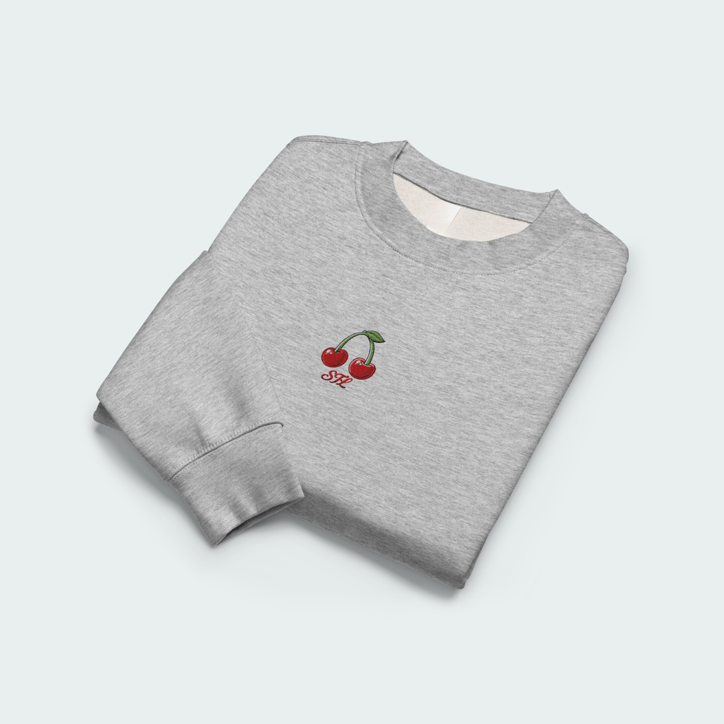 Embroidered Cherry STL crewneck sweatshirt