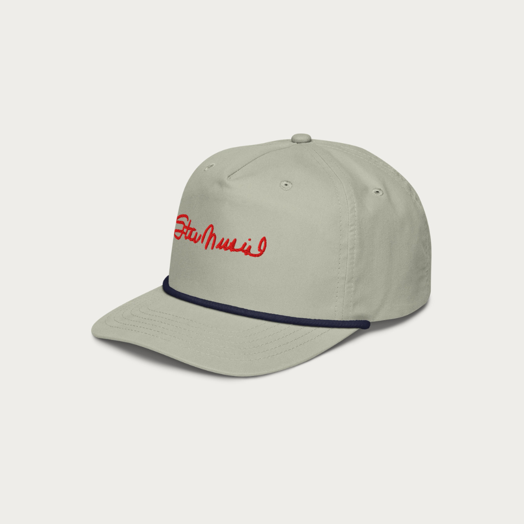 Stan Musial signature Golf rope cap