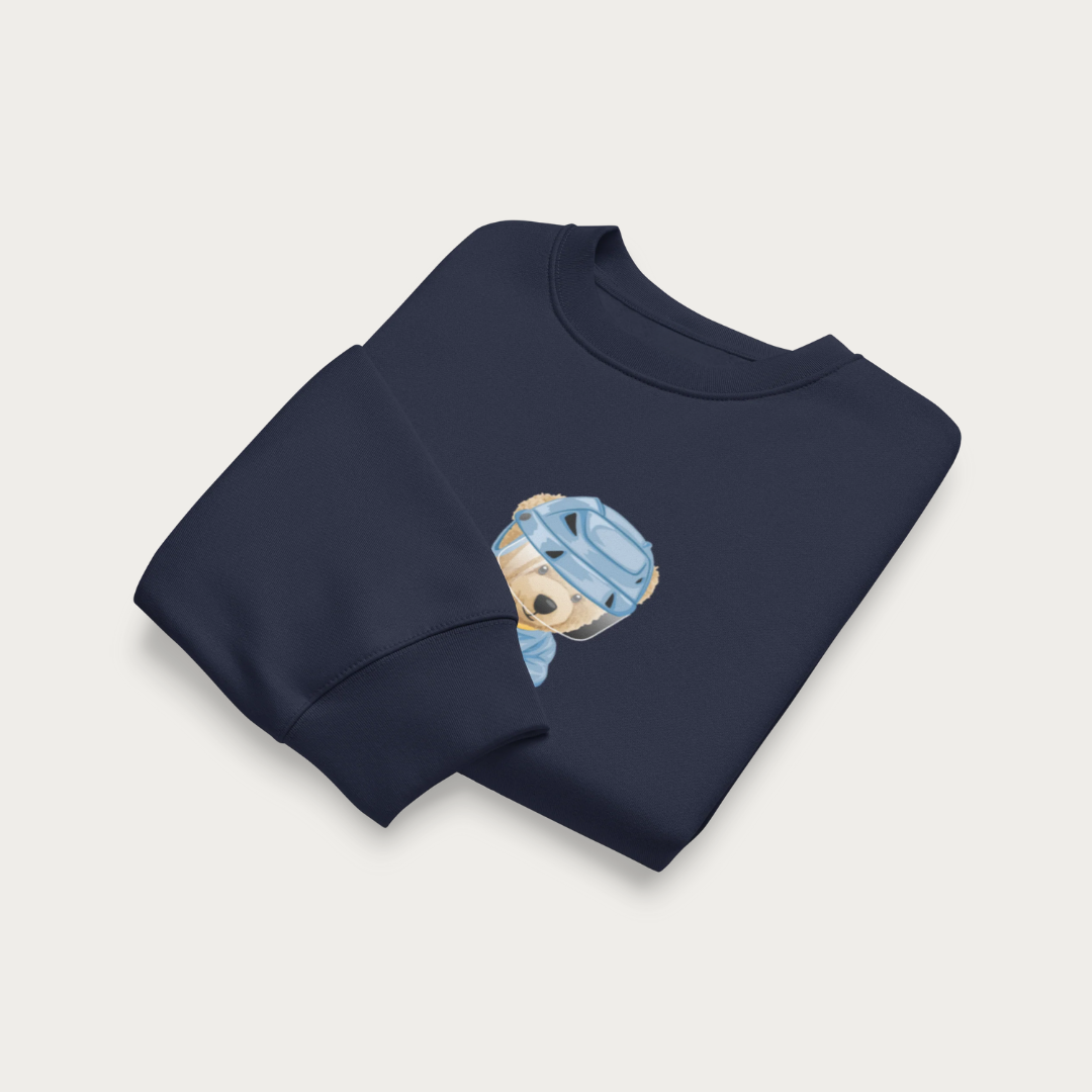 Hockey Bear Oversized heavyweight sweatshirt