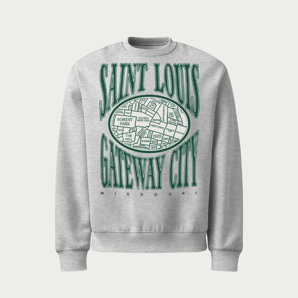 City Map Oversized heavyweight sweatshirt