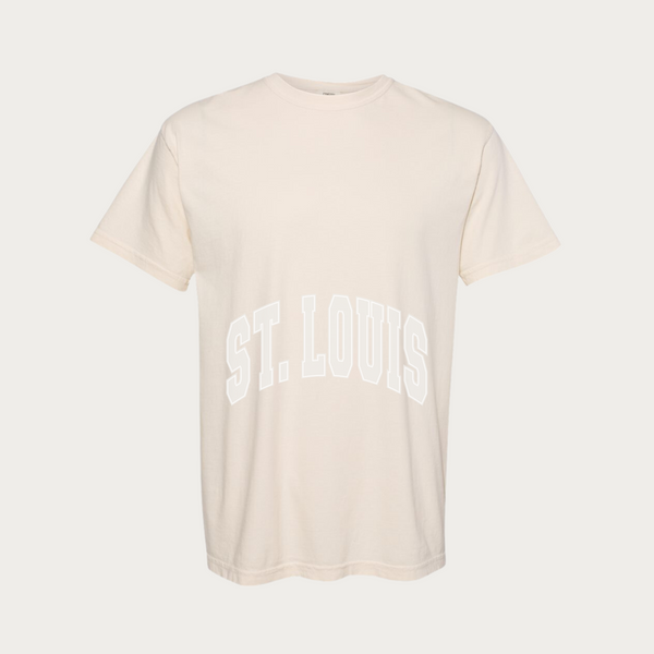 Ivory Structured Midprint Tee