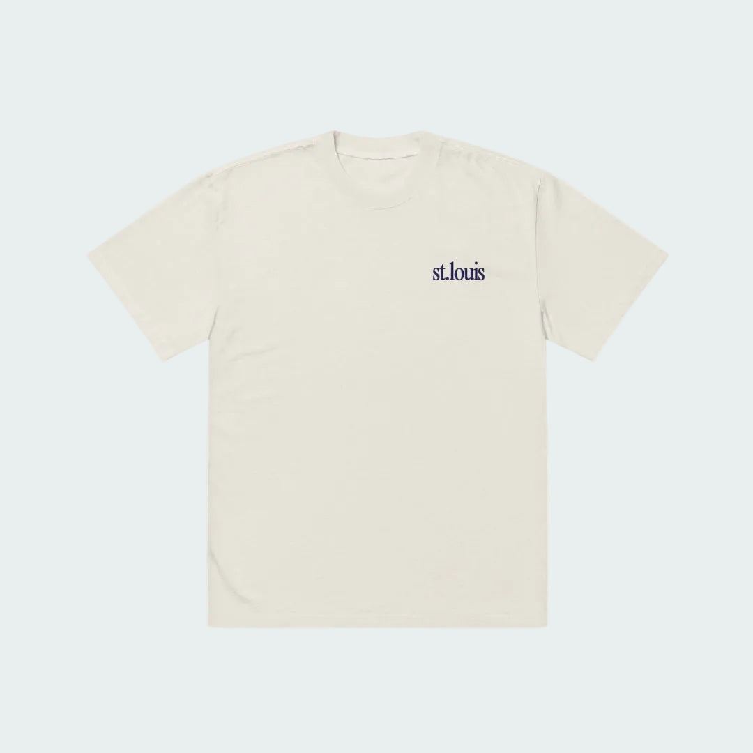 Navy Embroidered Oversized tee