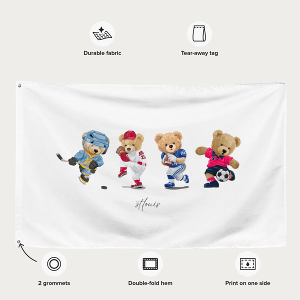 Sporty Bears Flag