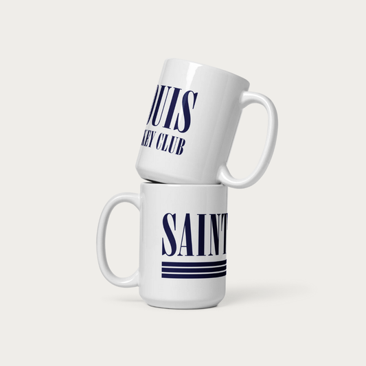 Hockey Club White glossy mug