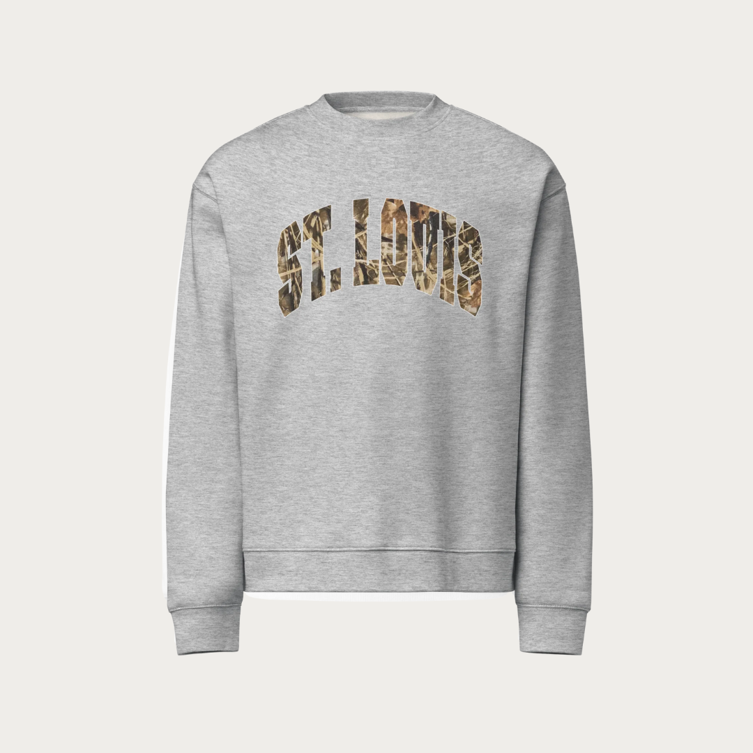 Camo Collegiate Unisex crewneck sweatshirt