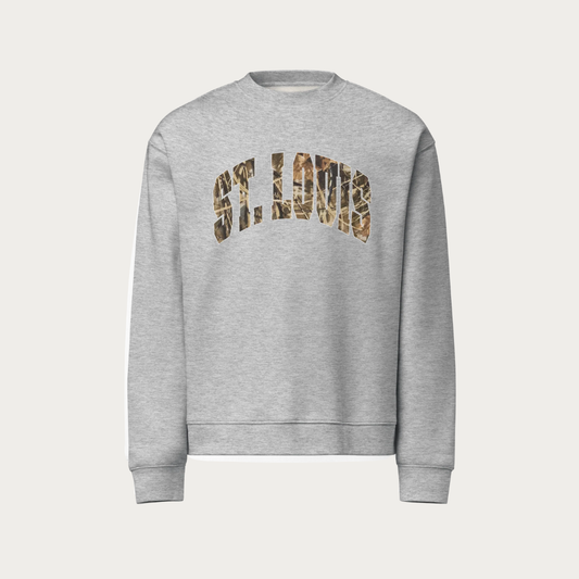 Camo Collegiate Unisex crewneck sweatshirt