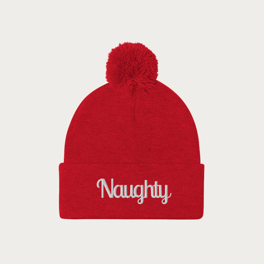 Naughty Pom-Pom Beanie