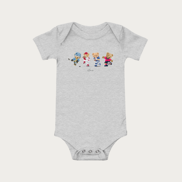 Sporty Bears Baby Onesie