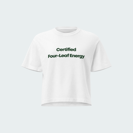 Four-Leaf Energy women’s boxy tee