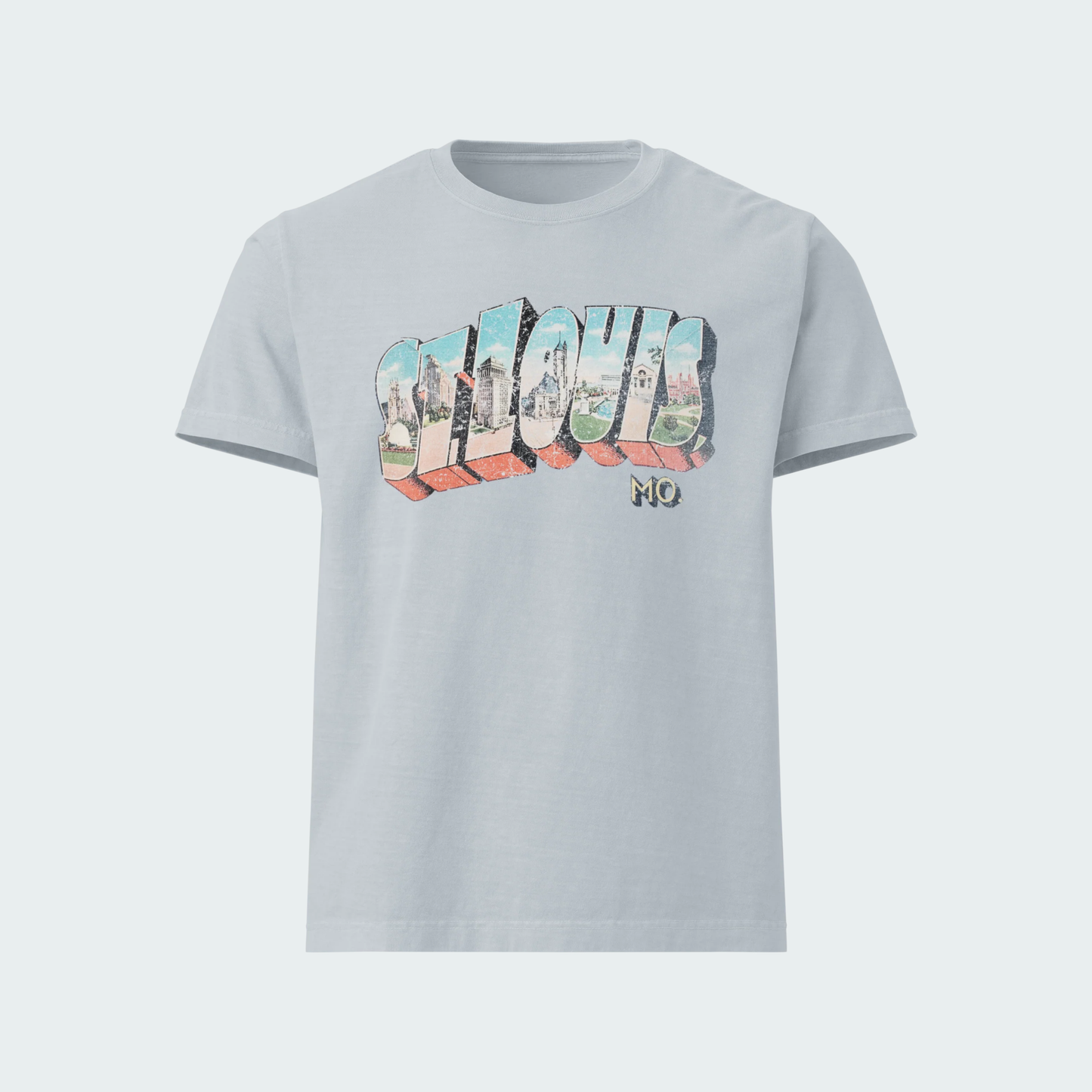 Postcard oversized t-shirt