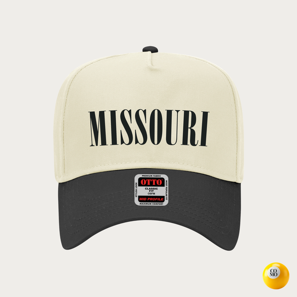 Black MISSOURI Two Tone Cap