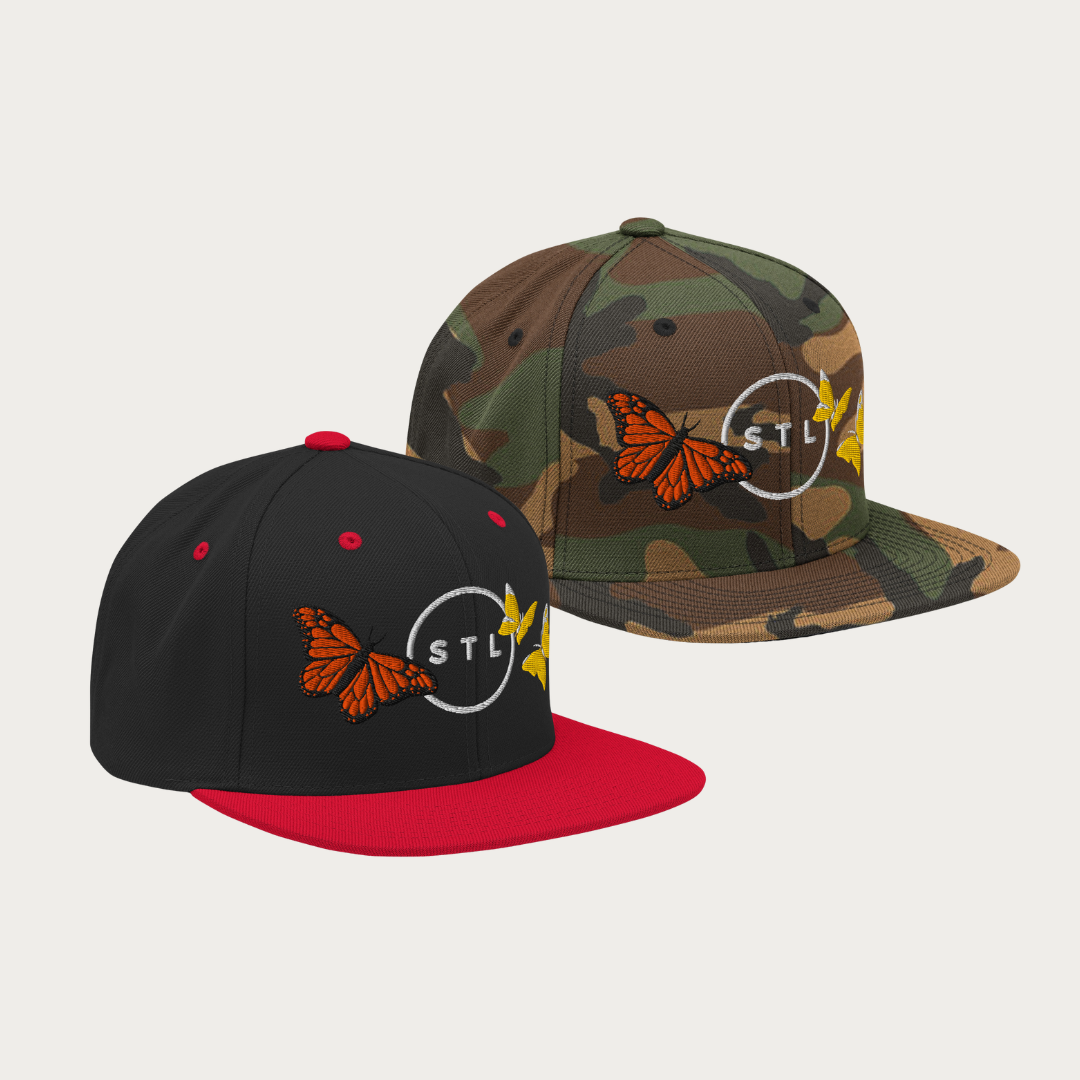 Butterfly City Circle Snapback Hat
