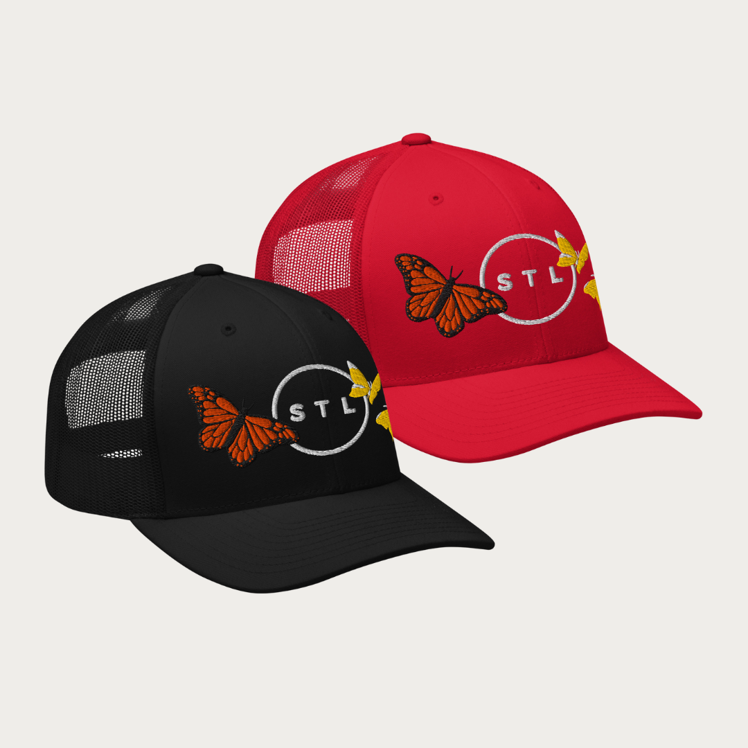 Butterfly City Circle Trucker Cap