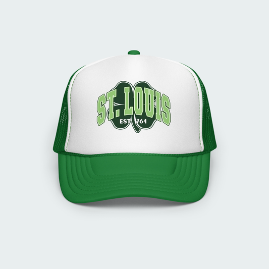 St.  Louis Shamrock Printed Foam trucker hat