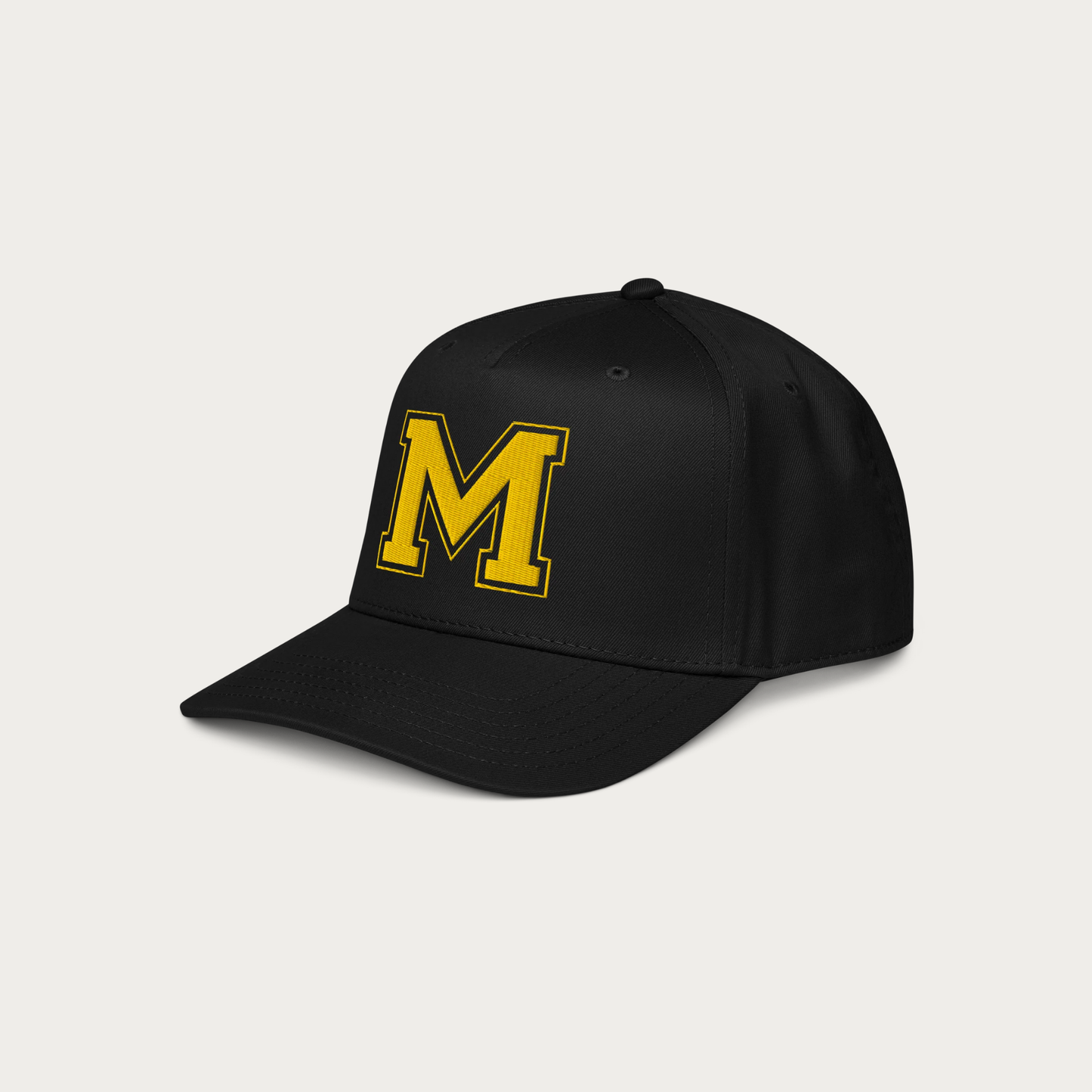 'M' 5 panel cap