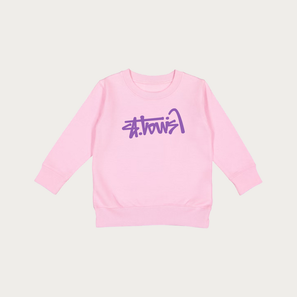 St. Lussy Pink Toddler Crewneck