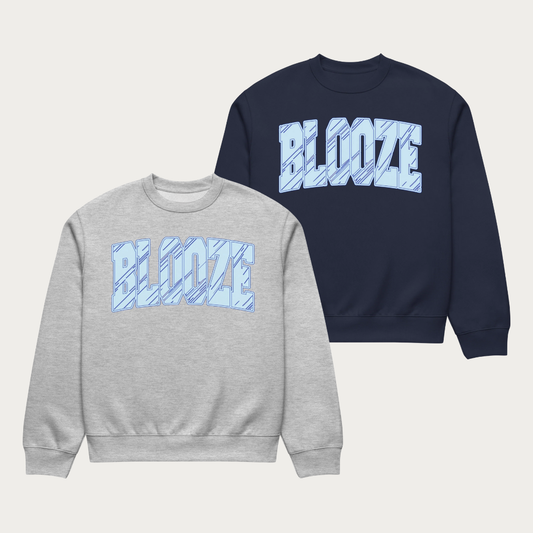 Scraped Blooze Ash Oversized heavyweight sweatshirt