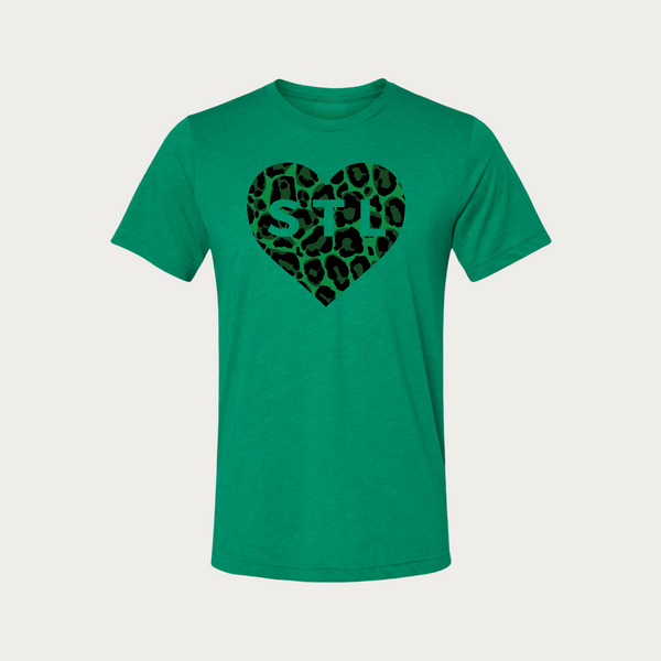 St. Pat's Leopard Heart Ultra-Soft Tee