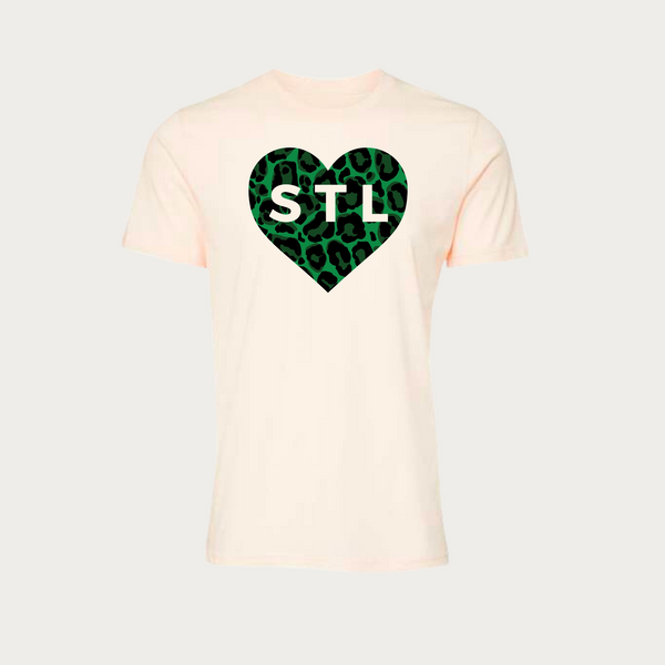 St. Pat's Leopard Heart Ultra-Soft Tee