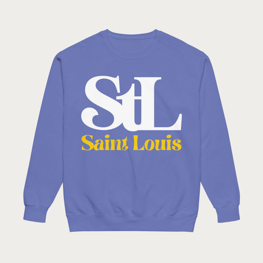 Garment-dyed StL Saint Louis sweatshirt