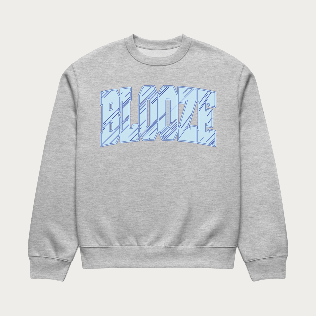 Scraped Blooze Ash Oversized heavyweight sweatshirt