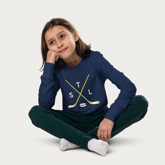 Crossed Sticks Youth long sleeve tee