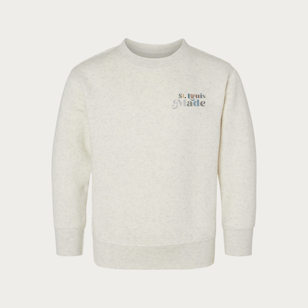 St. Louis Made Blue Toddler Crewneck