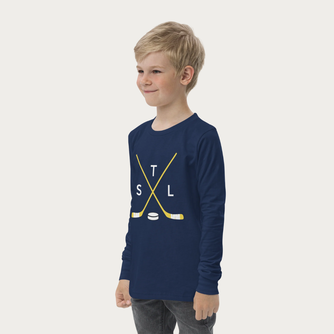Crossed Sticks Youth long sleeve tee