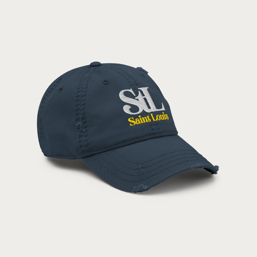 Distressed StL Saint Louis Dad Hat