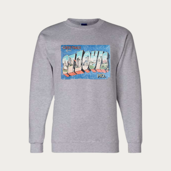 Greetings From St. Louis Postcard Champion Crewneck