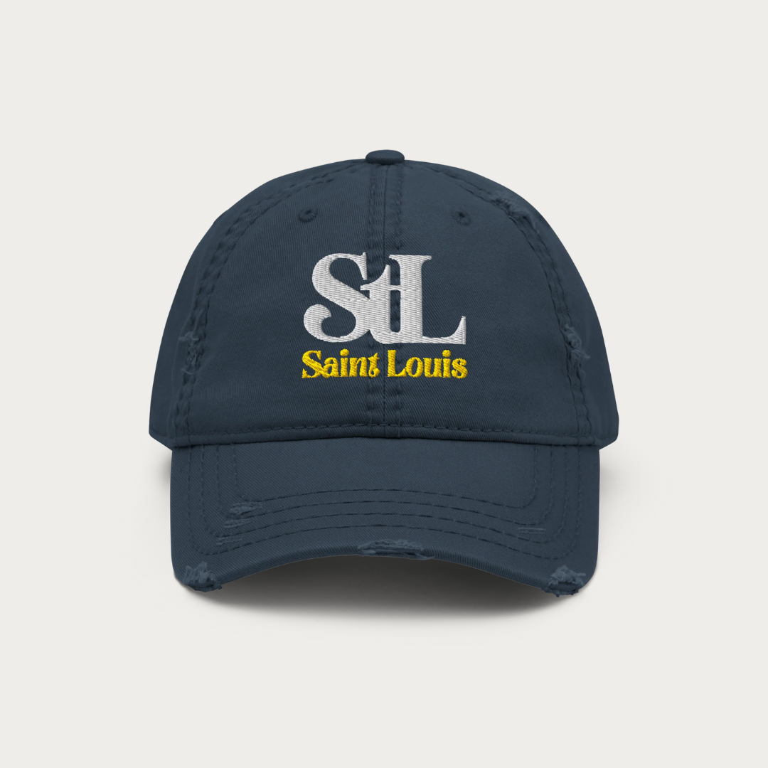 Distressed StL Saint Louis Dad Hat