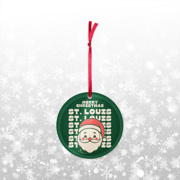 Merry Christmas St. Louis Acrylic ornament