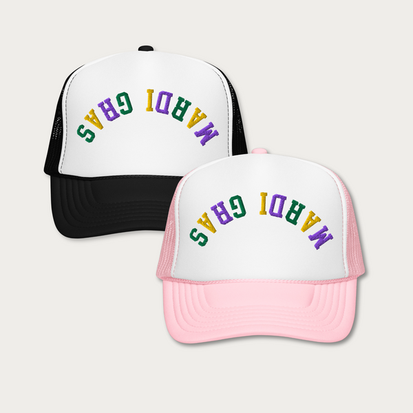 Mardi Gras Foam trucker hat