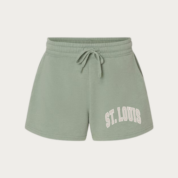 St. Louis Collegiate Sage Wave Wash Sweatshorts