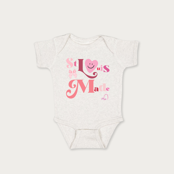 St. Louis Made Pink Onesie