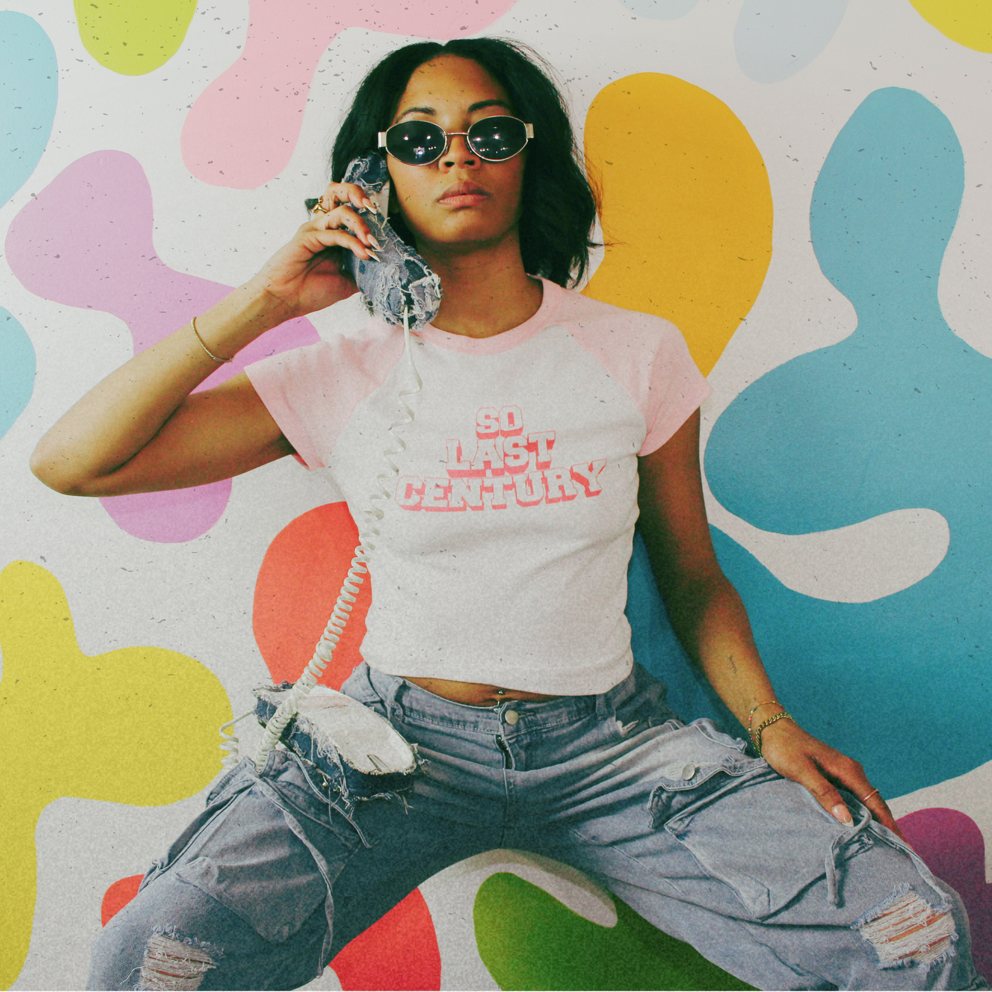 So Last Century Women’s micro rib baby tee