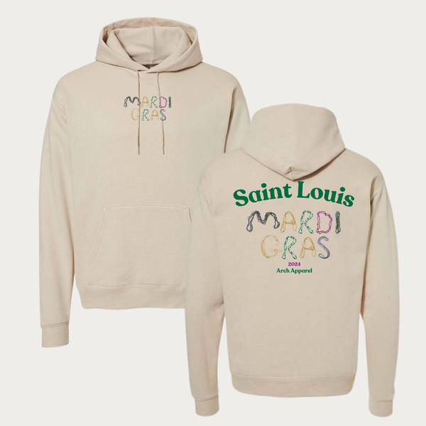 Beaded Mardi Gras Hoodie