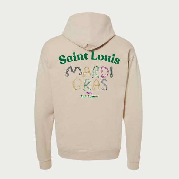 Beaded Mardi Gras Hoodie