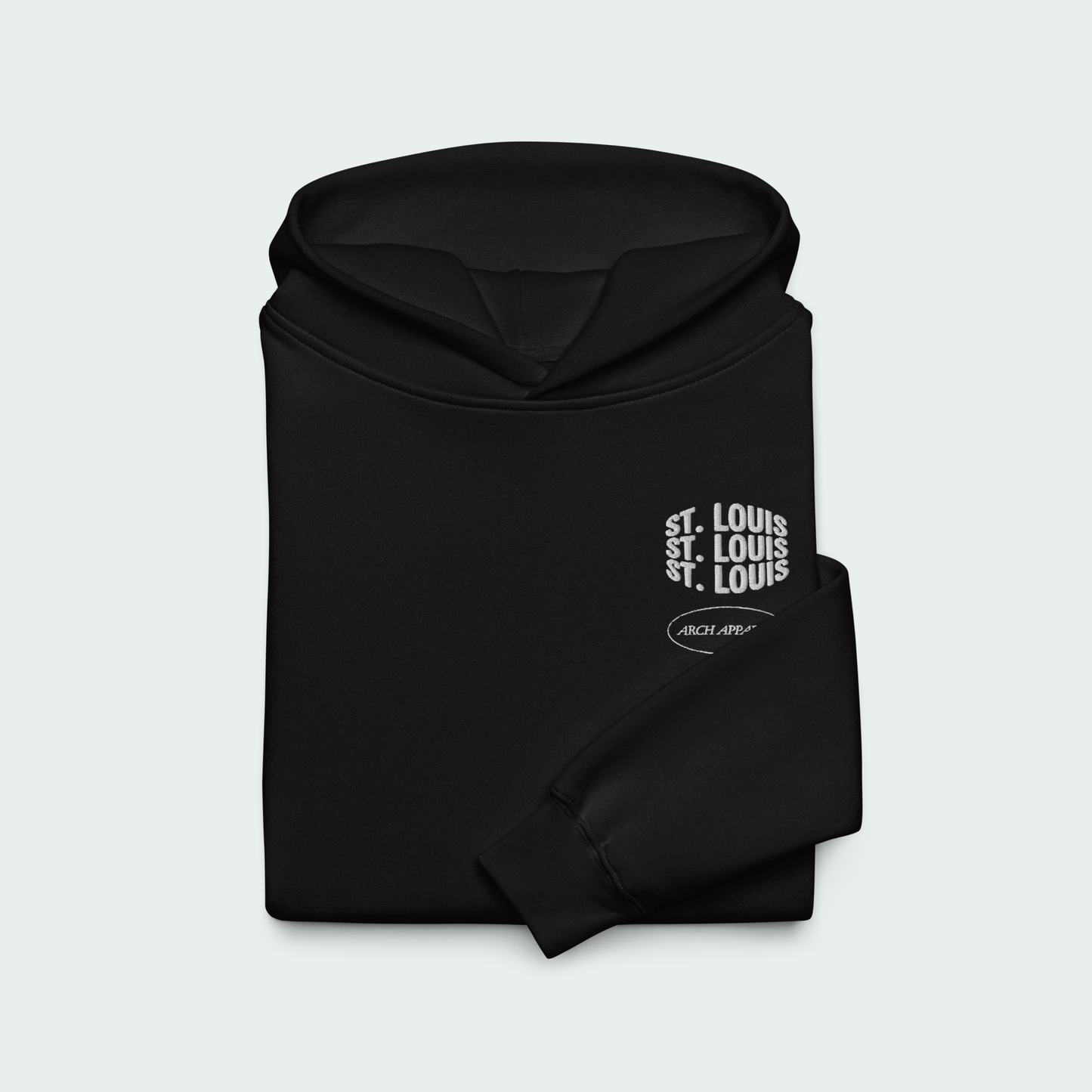 4 Stars embroidered oversized hoodie