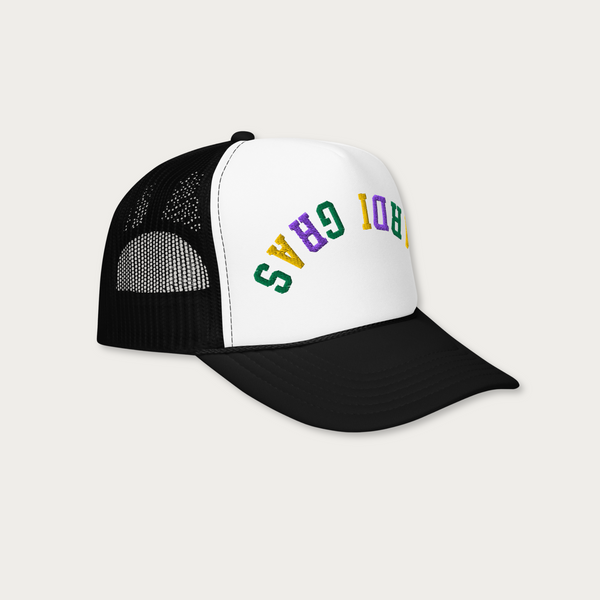 Mardi Gras Foam trucker hat